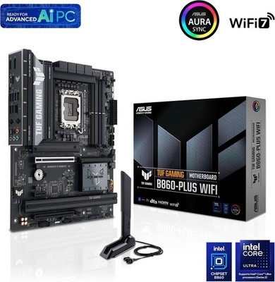 ASUS TUF GAMING B860-PLUS WIFI B860 LGA 1851 ATX motherboard, Intel Core Ultra S