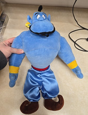 Disney Store Aladdin Genie Collectible Blue Soft Plush Stuffed Doll Toy 19"