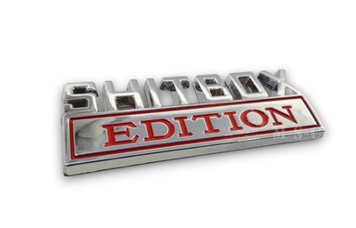 3D Shitbox Edition Metall Auto Aufkleber Sticker Emblem Logo Tuning PKW Badge