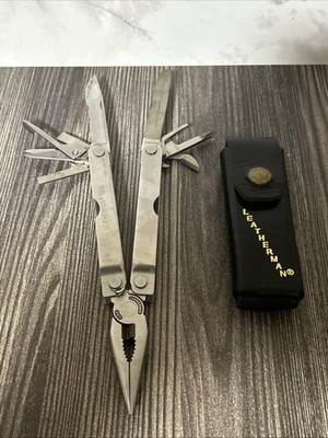 Vintage Leatherman Tool #0897 Multi Tool Made In USA W/Sheath Great Shape