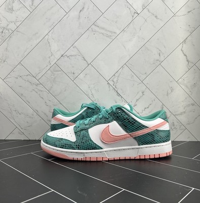 NEW Nike Dunk Low Washed Teal Snakeskin DR8577-300 Size 10.5 | eBay