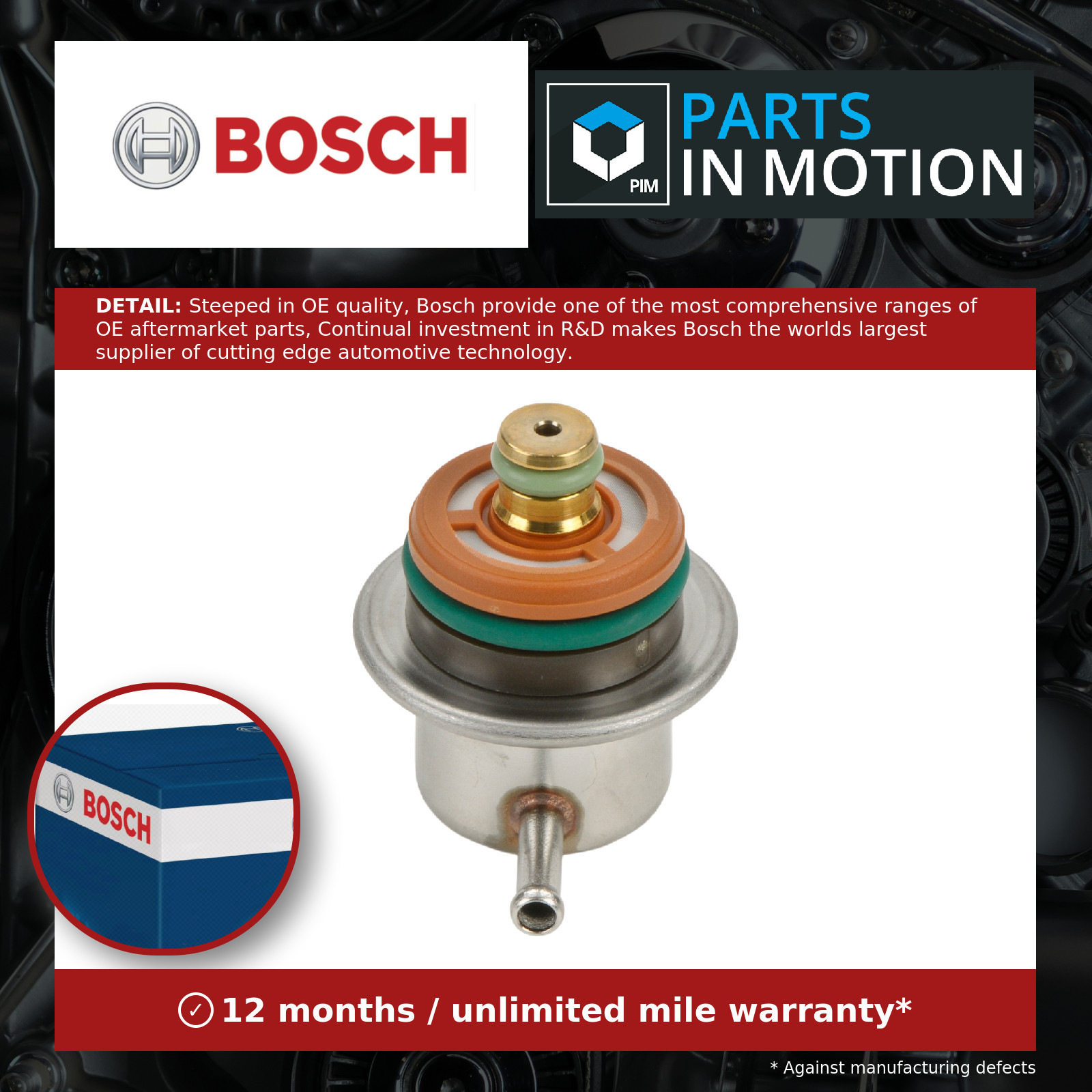 Fuel Pressure regulator fits VW GOLF Mk3, Mk4 2.8 2.9 3.2 92 to 04 Control Valve