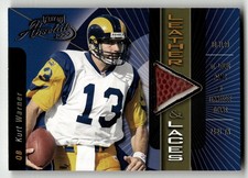 2000 Playoff Absolute Kurt Warner #KW13-A Rams HOF GAME USED BALL 169/350