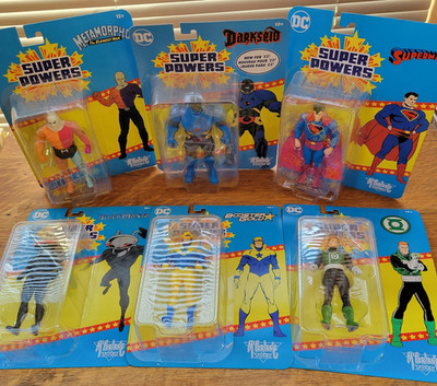 McFarlane Toys SUPER POWERS lot of (6) diff - SUPERMAN BLACK MANTA DARKSEID+++