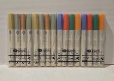 Creative Memories Round-Tip 4 Pen Sets Lot of 4: Metallic 2 sets  Rainbow 2 