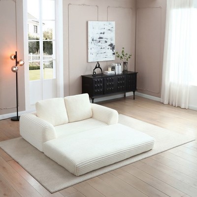 Floor Sofa Bed Futon Convertible Foldable Mattress for Small Space No Assembly