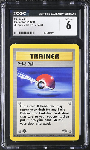 Poké Ball (1st Edition) graded CGC 6 for sale on eBay