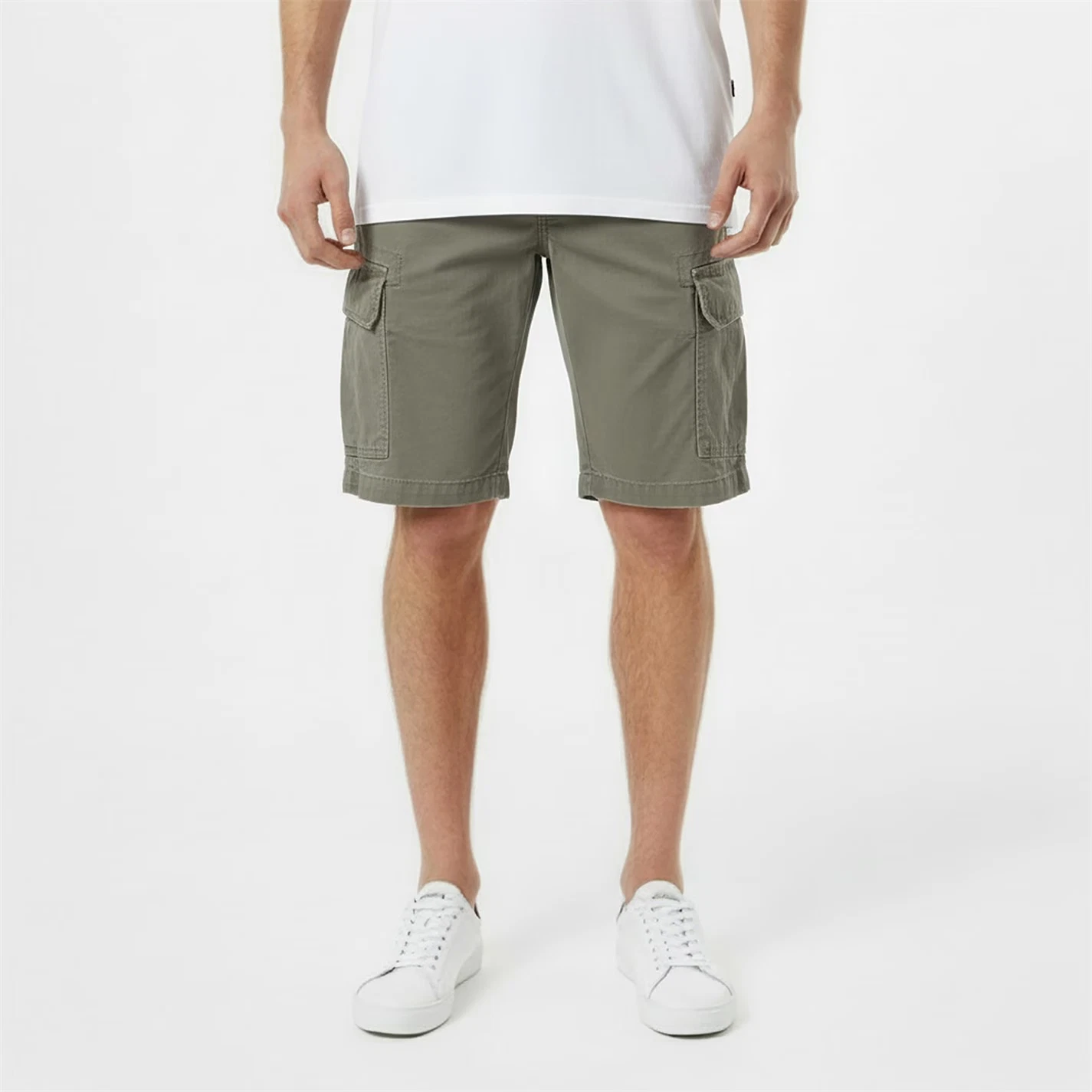 Mens Jack Wills Cargo Shorts - Medium - Slate Grey Khaki