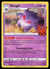 Gengar 066/196 Holo rara carta Pokémon trucco o scambio