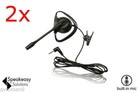 2X SpeakEasy Casque Mobile 2,5Mm Avec Micro Sur L'Oreille Universel
