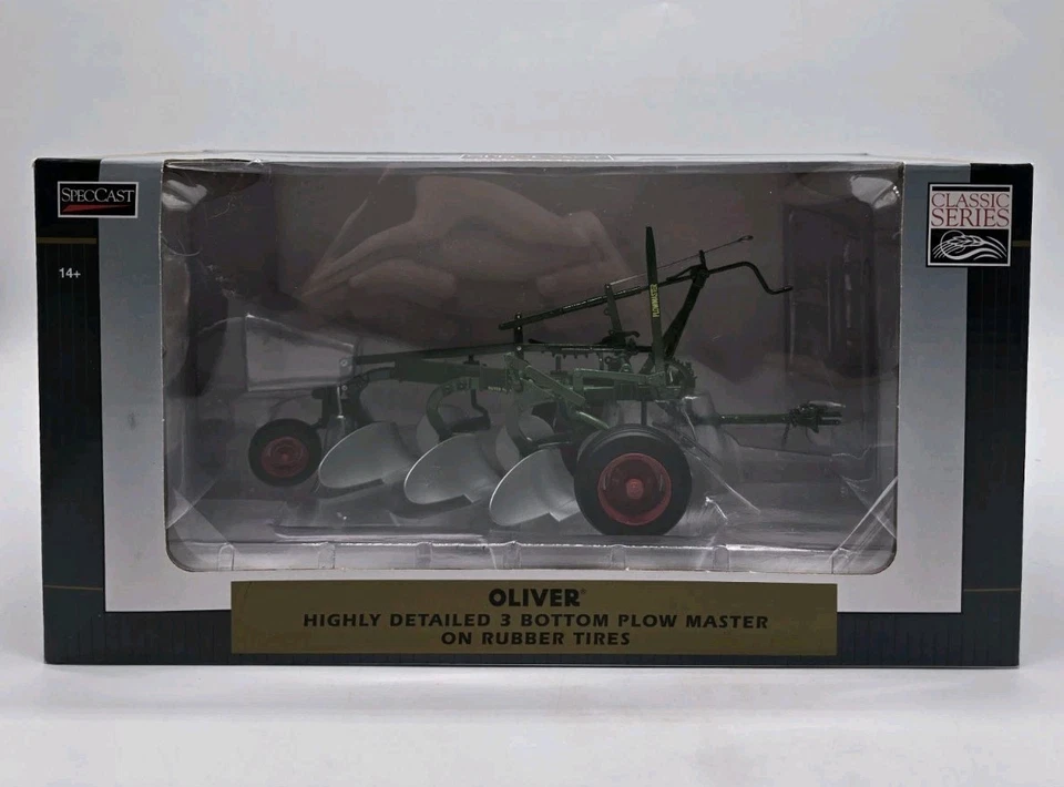 SpecCast Classic Series OLIVER Highly Detailed 3 Bottom Plow Master 1/16 NIB New - Image 2 of 4