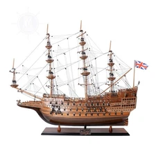 Sovereign of the Seas No Sails Admiral Line Handmade Model Ship Home Decor
