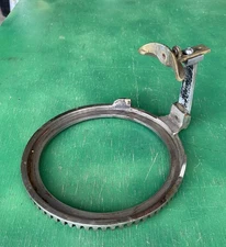 Vintage Cast Iron Gear Ring + Yarn Carrier SOCK KNITTING MACHINE PARTS Knitter