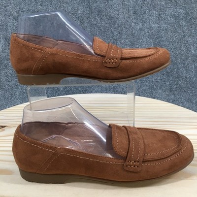 Naturalizer Shoes Womens 9 M Dannah Loafers Brown Fabric Slip On Casual Comfort