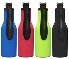 TahoeBay Beer Bottle Insulator Sleeves Multicolor Neoprene Coolers with Zip...