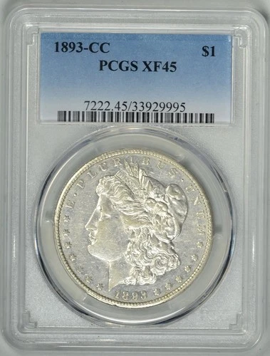 1893-CC  PCGS  XF45  * Key Date Carson City Morgan Dollar * #33929995