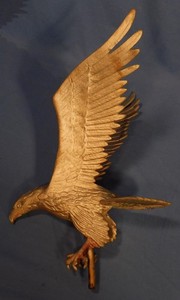 Aluminum American Bald Eagle Weathervane Topper, Americana