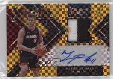 2019-20 Select X-Factor Memorabilia Signatures Gold /10 Meyers Leonard Auto 11o2