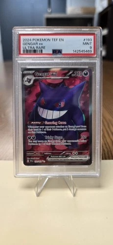 PSA 9 Gengar ex 193/162 Ultra Rare Temporal Forces Pokemon Scarlet & Violet