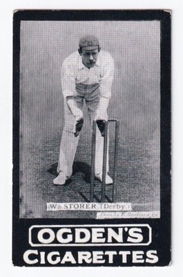 Cricket Card - Tabs, Gen Interest, B Series (Ogdens) - #177 Storer (Derbyshire)