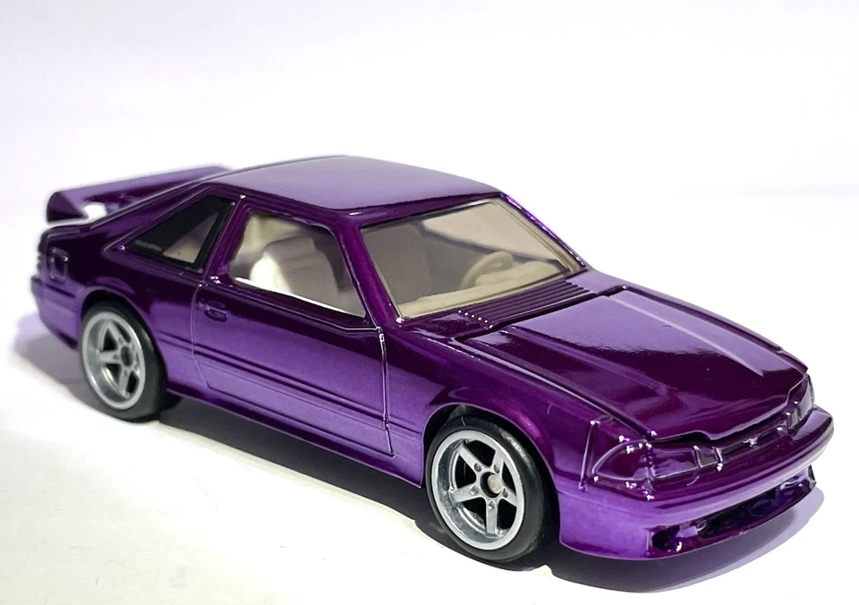 🤩 Hot Wheels 1993 Ford Mustang Cobra R SPECTRAFLAME фиолетовый - СДЕЛАНО НА ЗАКАЗ - Изображение 2 из 4