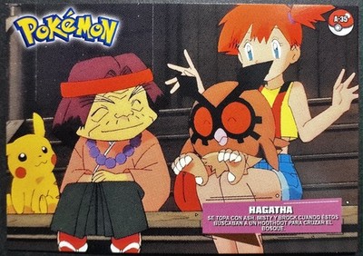 PIKACHU X MISTY X HOOTHOOT X HAGATHA POKEMON JOHTO CARDS TOPS CARD ART 