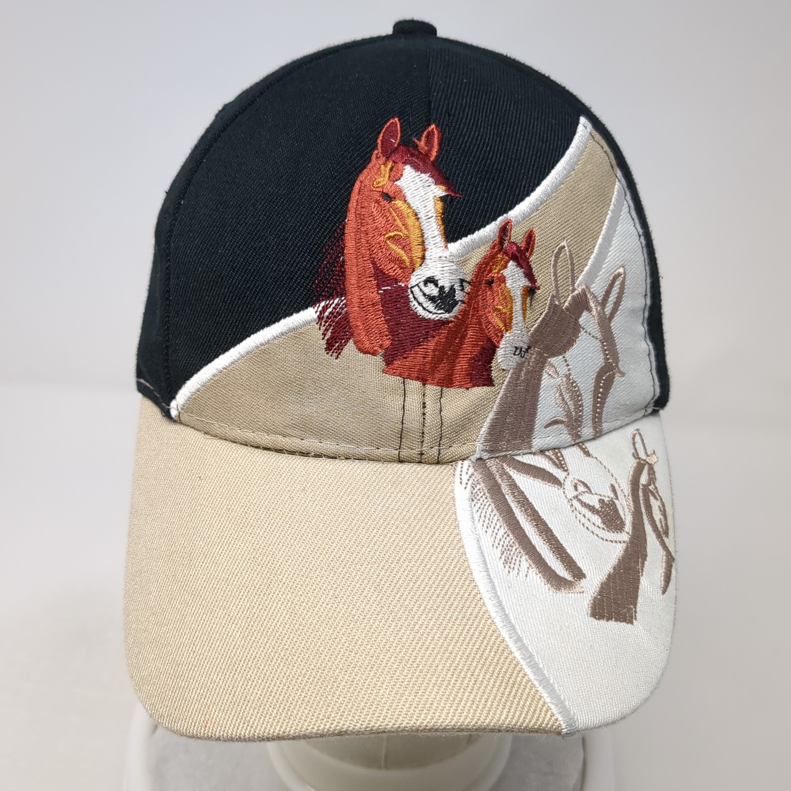 Horses Strapback Baseball Cap Multicolor One Size… - image 2