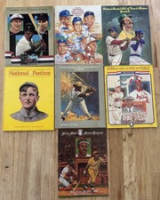 Lot of  7 Baseball Hall Fame 1981-1988 Museum Yearbook National Pastime Magazine