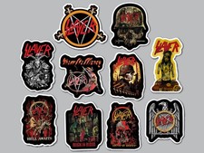 Slayer Vinyl Sticker Lot 10 Stickers thrash metal death deicide morbid angel
