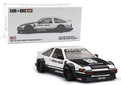 Kaido House x Mini GT Toyota AE86 Sprinter Kaido Street V1 WHITE   KHMG180