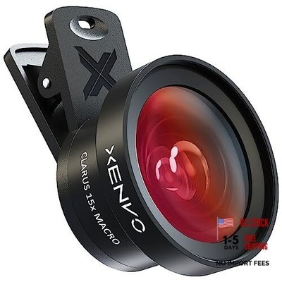 Pro Lens Kit for iPhone and Android, Macro and Wide Angle Lens with LED Light 