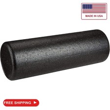 Amazon Basics High-Density Foam Roller for Exercise and Recovery, 18 Inches, Bla