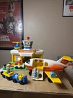 Fisher Price Little People 1980s Vintage Flight Attendant Pilot Set Airport