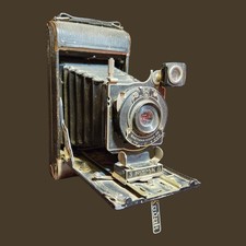 Vintage No 3 Kodak Series III 118 Folding Camera Old Film Roll Bellows Antique