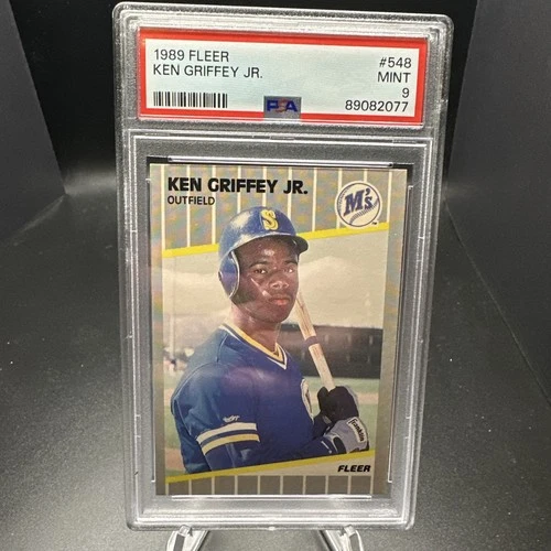 1989 Fleer #548 Ken Griffey Jr. Rookie PSA 9