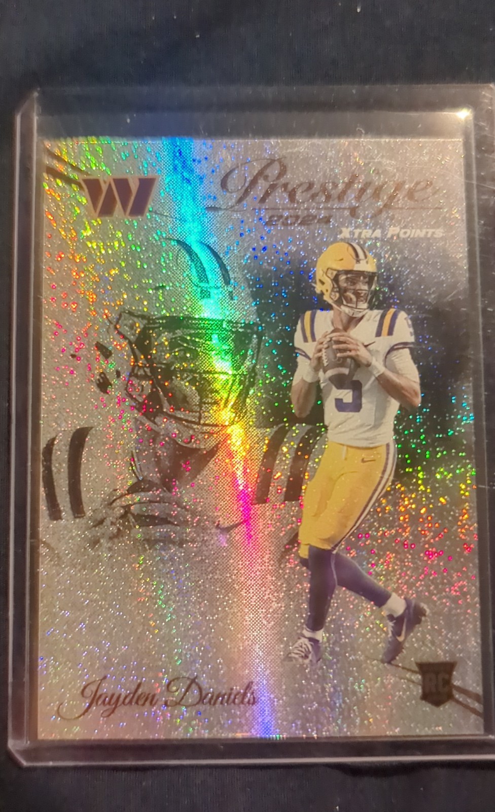 2024 Panini Prestige - Rookies Jayden Daniels #302 Xtra Points Galaxy (RC)