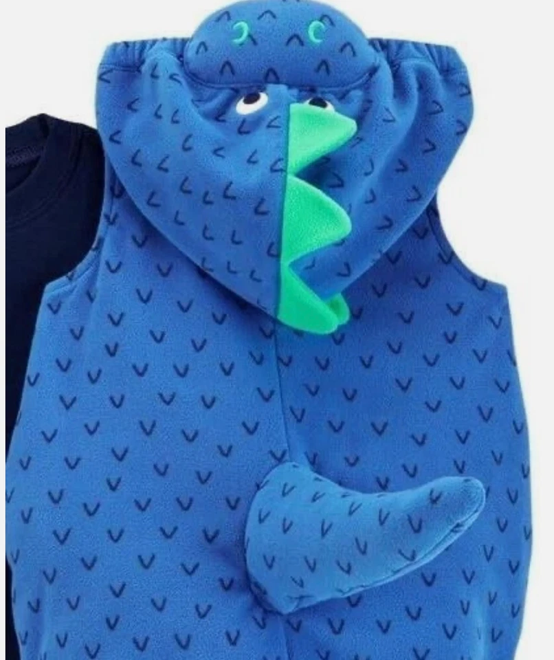 Carter’s Baby Boy Blue Dino Dinosaur Costume NEW 12 months - Image 3 of 4