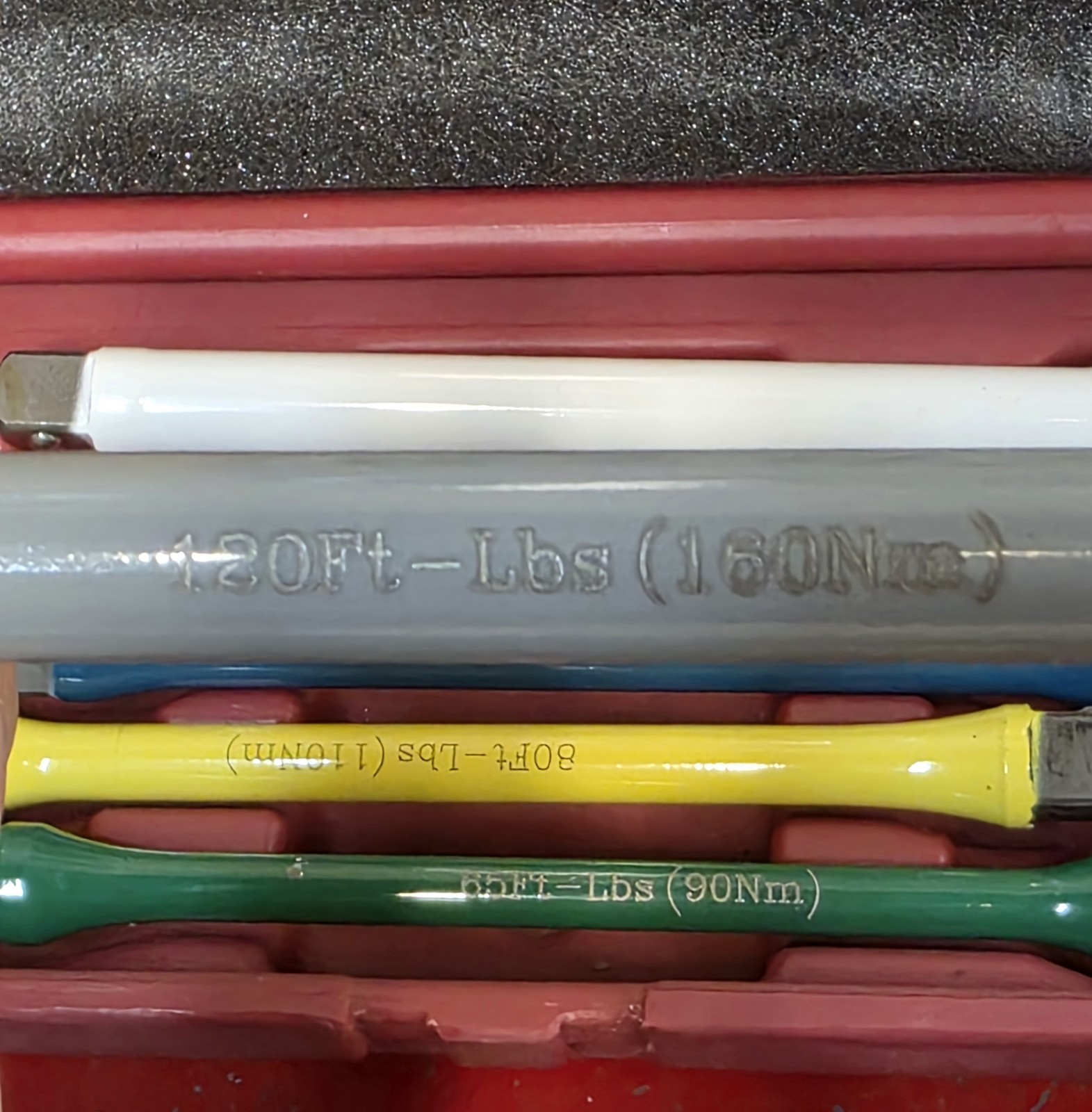  OEM Tools 24220 1/2" Dr 5 Piece Torque Limiting Extension Set 65 80 100 120 140