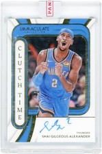 Shai Gilgeous-Alexander Thunder Signed 2023-24 Immaculate #CTS-SGA #11/49 Card