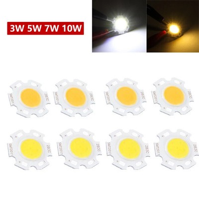 10X LED Source COB Chip 3W 5W 7W 10W Light Bulb Lamp Spotlight 11mm