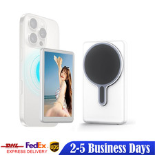Phone Vlog Selfie Monitor Screen, Magnetic Phone Holder Clip PH01 MAXNMW White