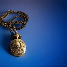 2nd Amendment Skull  Guns Pocket Watch  Bronze  Defending Liberty  
