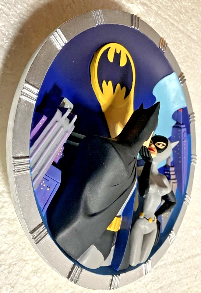 Warner Bros~ 1997~Batman & Catwoman~Placa de coleccionista 3D~#562/2500~Edición limitada~Sin caja Foto 4 de 4