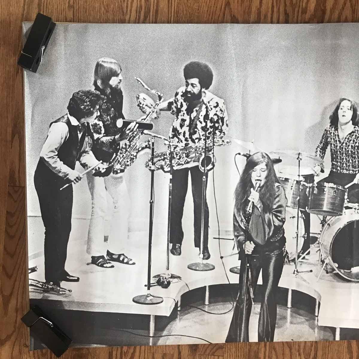 Vintage Original 1970s Janis Joplin Kozmic Blues Poster Rock Music