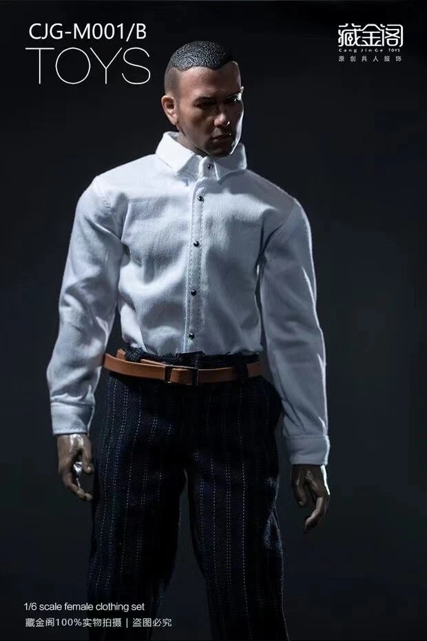 1/6 男士兵 TBL 长袖高套装衬衫适合 12 英寸可动人偶 — 第 3/4 张图片