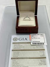 GIA .50 ct Diamond Solitaire Engagement Ring 14K White Gold 2.4g sz  NJL027549 