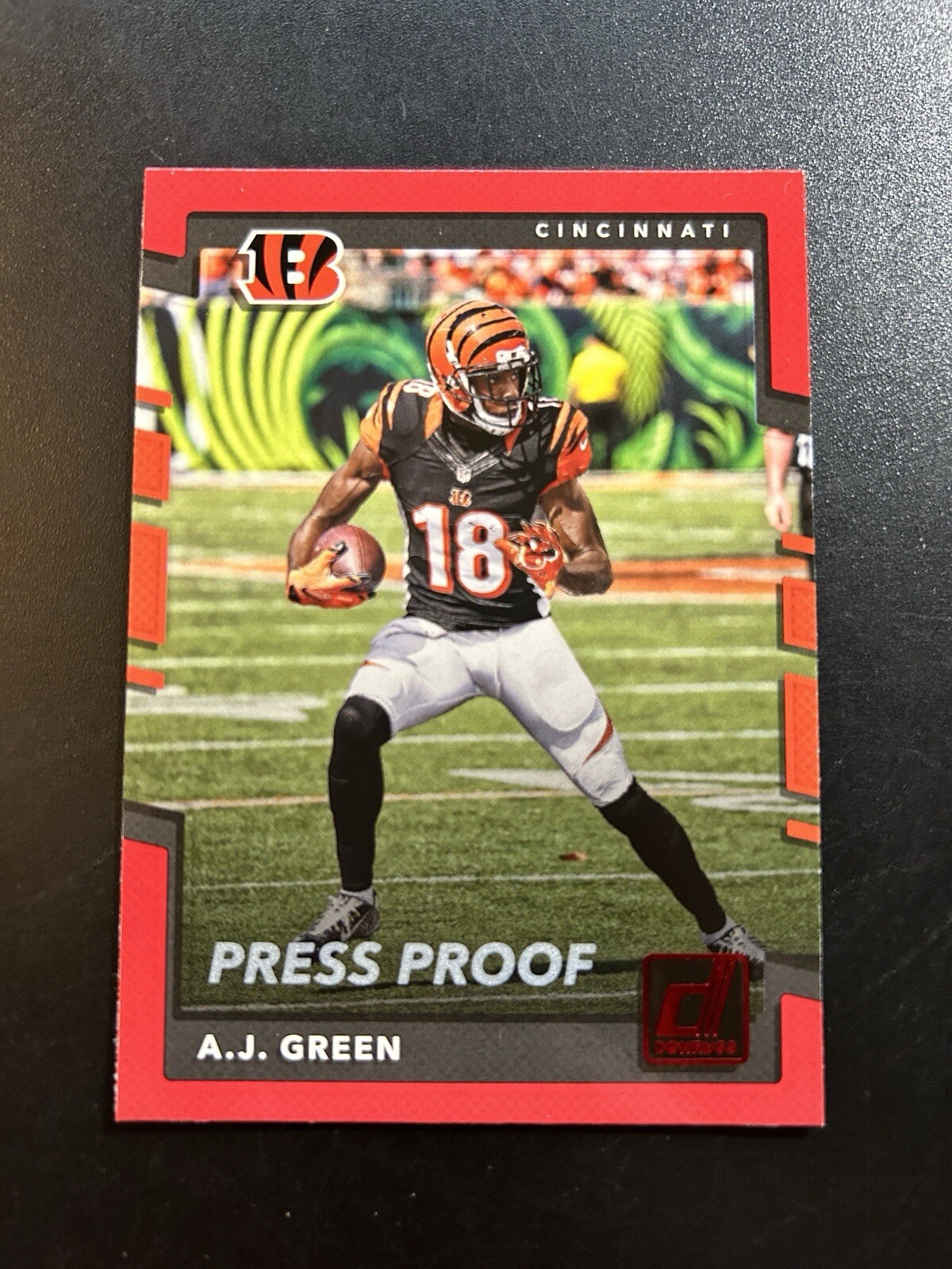 2017 Donruss A.J. Green Red Press Proof #20 Bengals Football