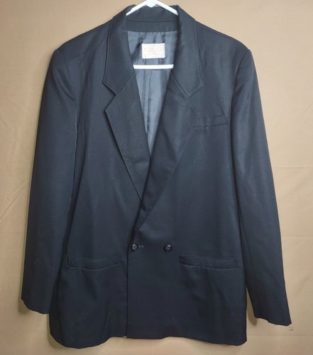 Vintage Pendleton Women's Size 10 Classic Black Fitted Blazer Wool Jacket, USA