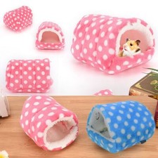 Rabbit Fleece Guinea Pig Mat Warm Pad Hamster Sleeping Bed Small Animal House