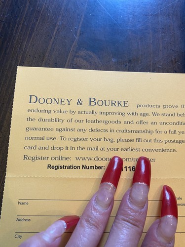 Dooney & Bourke Blue Signature Print Satchel Purse Small Makeup Bag & Dust Bag - Picture 9 of 11